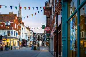 Vacant high street shops